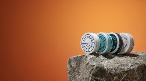 OutDare pouches — Energy Pouches 75 mg caffeine with L-theanine, our pick for focus