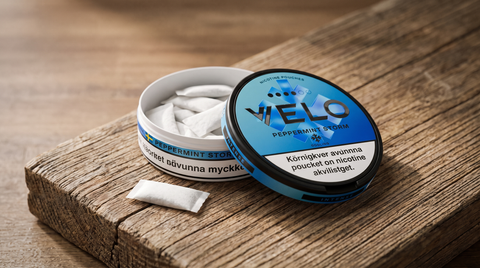 VELO Nicotine Pouches France: All Strengths — real pouch can available at DarePouch