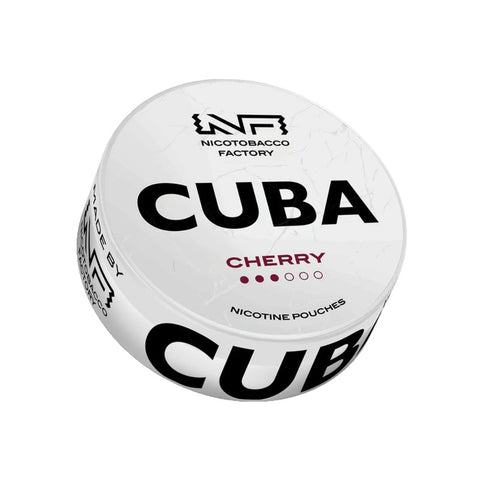 Lattina CUBA White - Cherry, bustine di nicotina slim