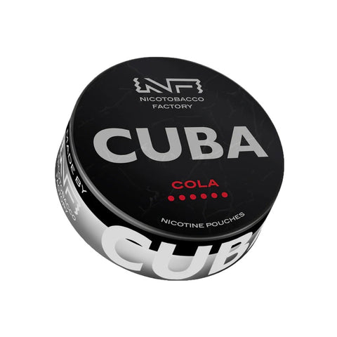CUBA Black - Cola - 43mg SLIM Nicotine Pouches | Buy Online EU