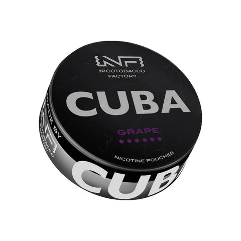 CUBA Black - Grape slim nicotine pouches can