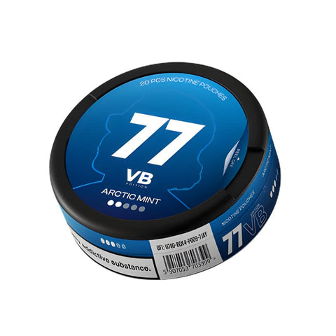 77 VB Edition - Arctic Mint slim nicotine pouches can
