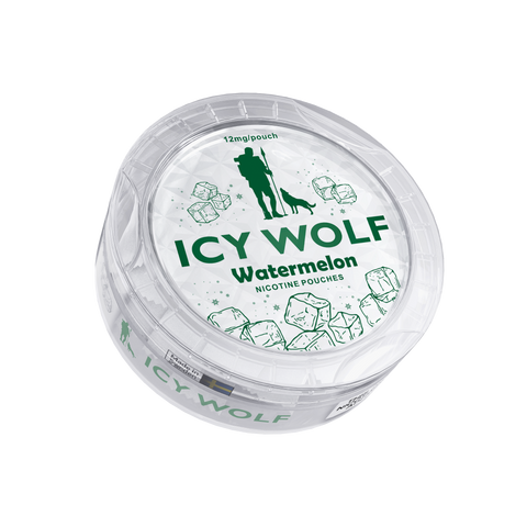 ICY WOLF Strong - Watermelon - 12mg SLIM Strong Nicotine Pouches