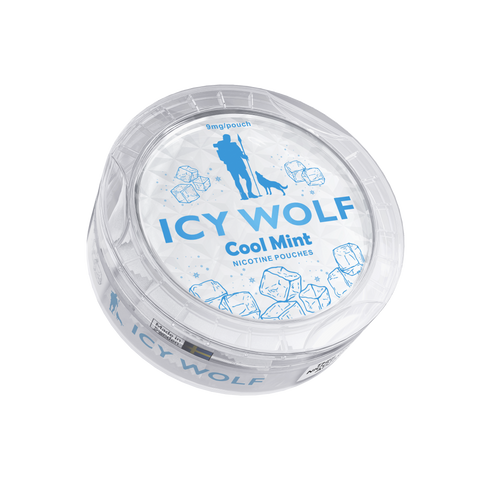 ICY WOLF Normal - Cool Mint - 9mg SLIM Normal Nicotine Pouches