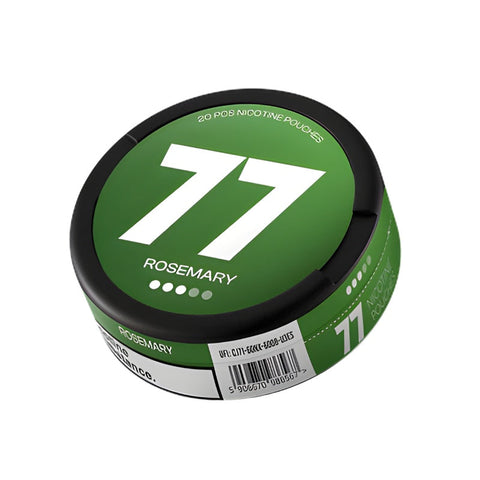 77 - Rosemary slim nicotine pouches can