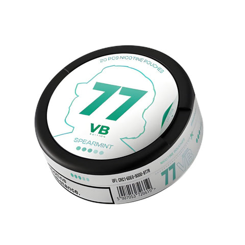 77 VB Edition - Spearmint slim nicotine pouches can