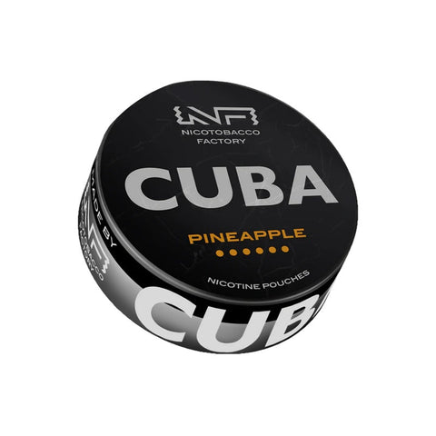CUBA Black - Pineapple slim nicotine pouches can