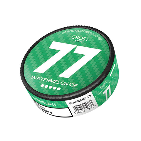 77 Ghost Mini - Watermelon Ice mini nicotine pouches can