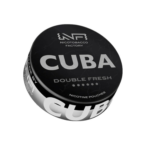 CUBA Black - Double Fresh slim nicotine pouches can