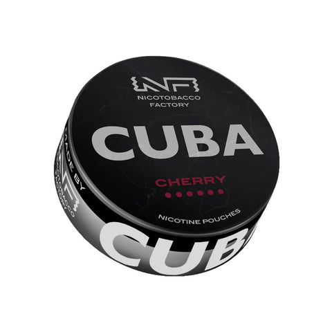 CUBA Black - Cherry slim nicotine pouches can