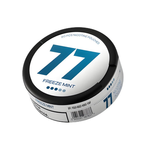 77 - Freeze Mint slim nicotine pouches can