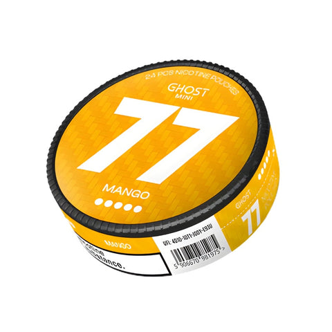 77 Ghost Mini - Mango mini nicotine pouches can