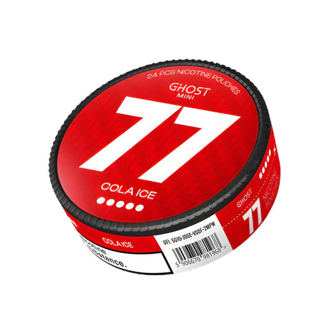 77 Ghost Mini - Cola Ice mini nicotine pouches can