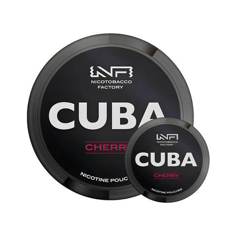CUBA Black - Cherry Mega Can slim nicotine pouches can