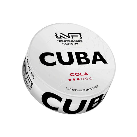 CUBA White - Cola slim nicotine pouches can