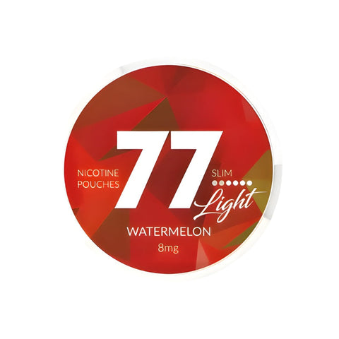 77 Light - Watermelon - 5.2mg SLIM Nicotine Pouches | Buy Online EU