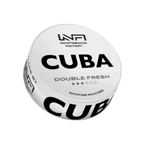 CUBA White - Double Fresh slim nicotine pouches can