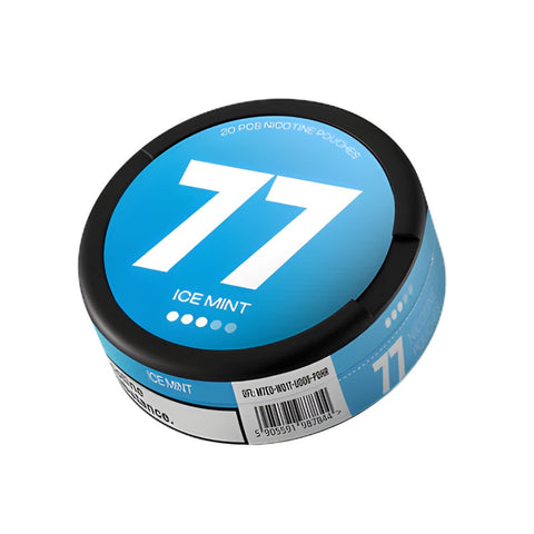 77 - Ice Mint slim nicotine pouches can