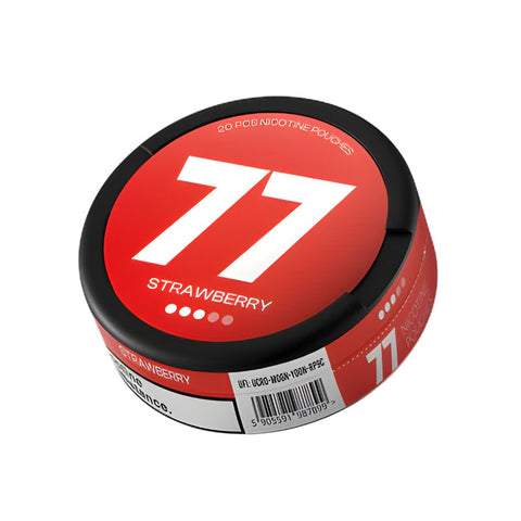 77 - Strawberry slim nicotine pouches can
