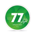 77 Light - Apple & Mint slim nicotine pouches can