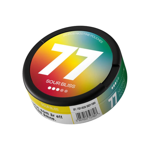 77 - Sour Bliss slim nicotine pouches can