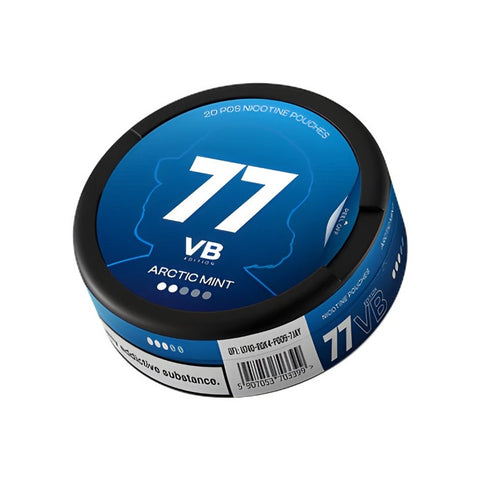 77 VB Edition - Arctic Mint slim nicotine pouches can
