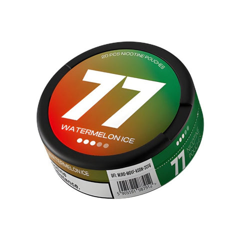 77 - Watermelon Ice slim nicotine pouches can