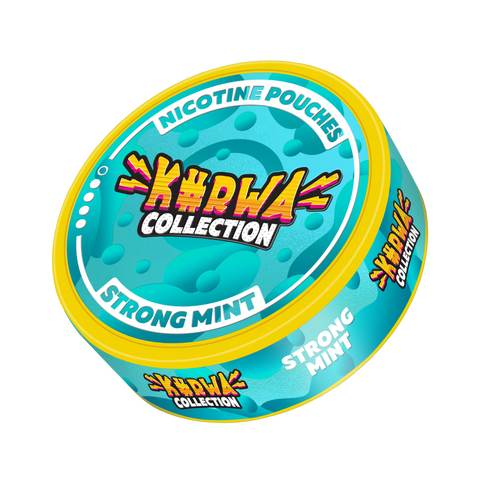 KURWA - Strong Mint slim nicotine pouches can