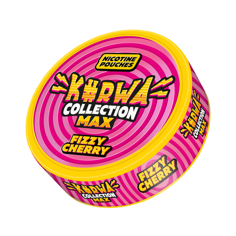 KURWA Max - Fizzy Cherry slim nicotine pouches can