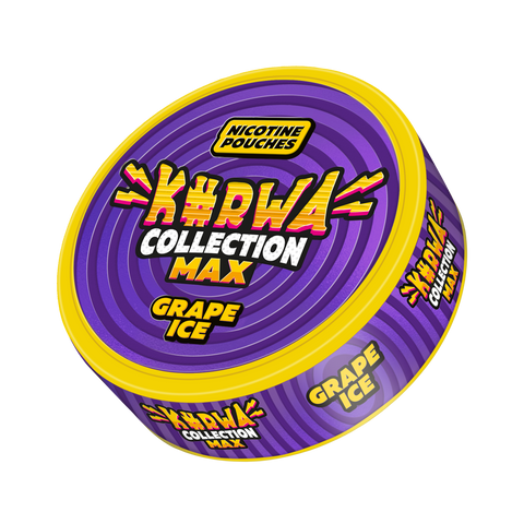 KURWA Max - Grape Ice slim nicotine pouches can
