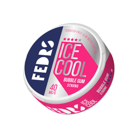 FEDRS Strong - Bubble Gum slim nicotine pouches can