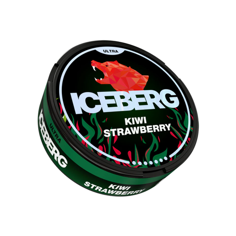 ICEBERG Ultra - Kiwi Strawberry slim nicotine pouches can