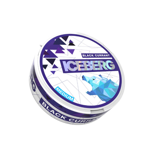 ICEBERG Strong - Blackcurrant slim nicotine pouches can