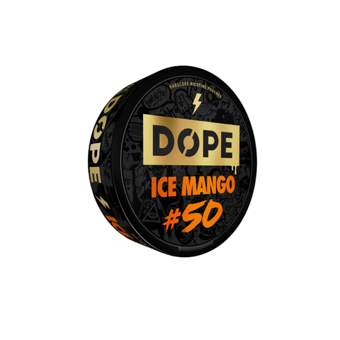 DOPE #50 - Ice Mango slim nicotine pouches can