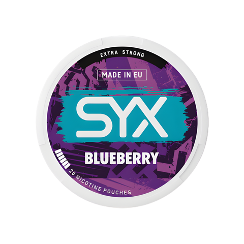 SYX Extra Strong - Blueberry slim nicotine pouches can