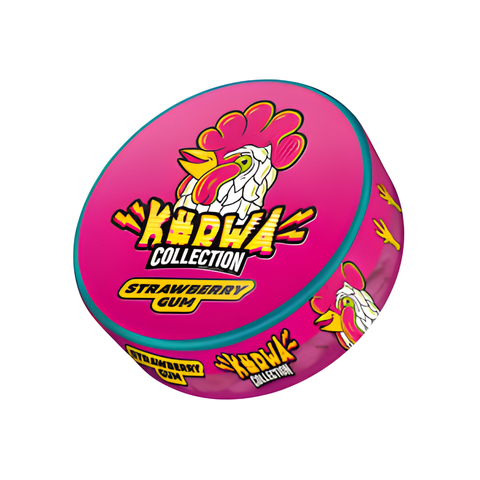 KURWA - Strawberry Gum slim nicotine pouches can