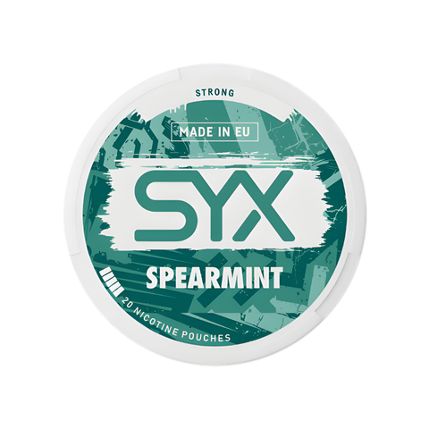 SYX - Spearmint slim nicotine pouches can