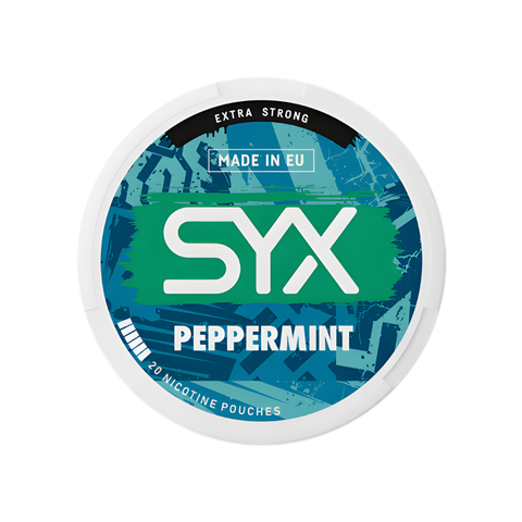SYX Extra Strong - Peppermint slim nicotine pouches can