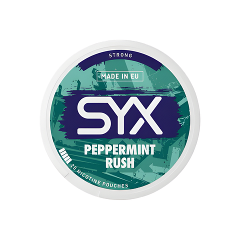 SYX - Peppermint Rush slim nicotine pouches can