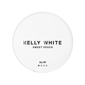KELLY WHITE Light - Sweet Peach slim nicotine pouches can
