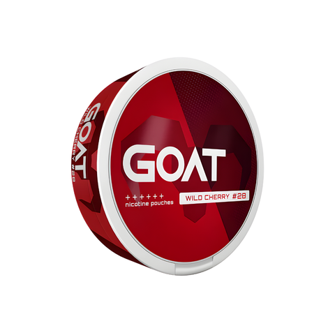 GOAT Extra Strong - Wild Cherry slim nicotine pouches can