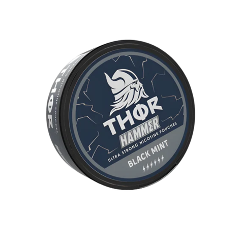 THOR - Black Mint slim nicotine pouches can