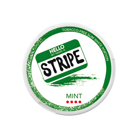 STRIPE - Mint slim nicotine pouches can