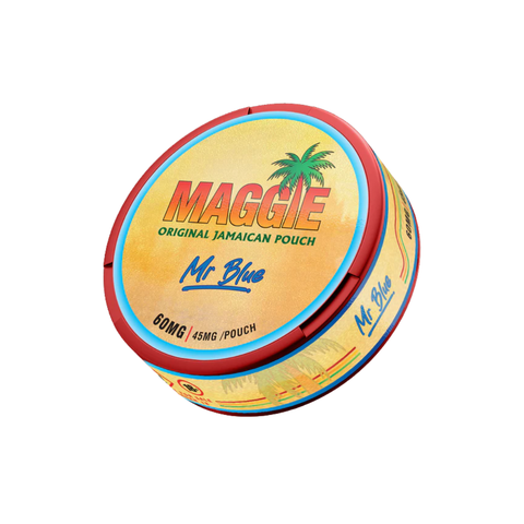 MAGGIE - Mr Blue slim nicotine pouches can