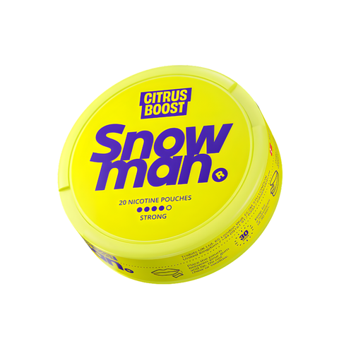 SNOWMAN Strong - Citrus Boost - 12mg SLIM Strong Nicotine Pouches