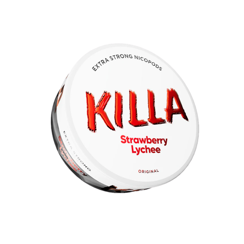 KILLA - Strawberry Lychee slim nicotine pouches can