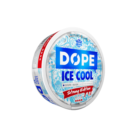 DOPE Strong Edition - Ice Cool slim nicotine pouches can