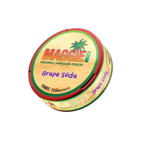 MAGGIE - Grape Soda slim nicotine pouches can