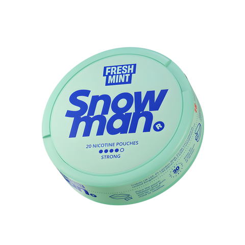 SNOWMAN Strong - Fresh Mint - 12mg SLIM Strong Nicotine Pouches