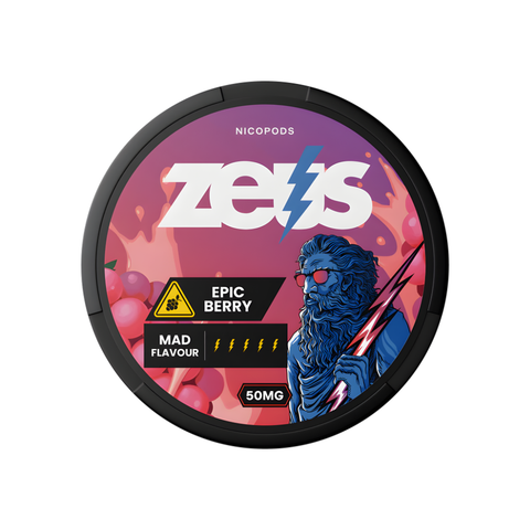 ZEUS - Epic Berry slim nicotine pouches can